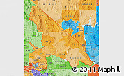 Political Shades Map of ZIP codes starting with 923