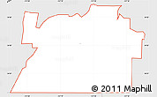 Silver Style Simple Map of ZIP code 92313