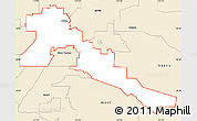 Classic Style Simple Map of ZIP code 92324