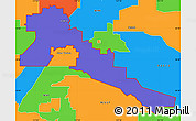 Political Simple Map of ZIP code 92324