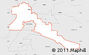 Silver Style Simple Map of ZIP code 92324