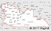 Silver Style Simple Map of ZIP codes starting with 925