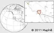 Blank Location Map of ZIP code 92518