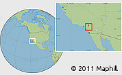 Savanna Style Location Map of ZIP code 92518