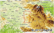 Physical 3D Map of ZIP code 92544