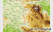 Physical Map of ZIP code 92544
