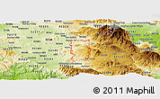 Physical Panoramic Map of ZIP code 92544