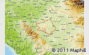 Physical Map of ZIP code 92570