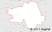 Silver Style Simple Map of ZIP code 92570