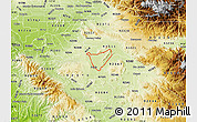 Physical Map of ZIP code 92571