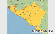 Savanna Style Simple Map of ZIP codes starting with 926