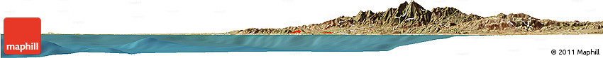 Satellite Horizon Map of ZIP Code 92677