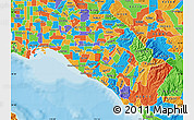 Political Map of ZIP code 92707