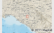 Shaded Relief Map of ZIP code 92780