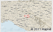 Classic Style 3D Map of ZIP code 92807