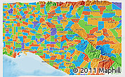 Political 3D Map of ZIP code 92870