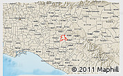 Shaded Relief 3D Map of ZIP code 92870