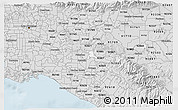 Silver Style 3D Map of ZIP code 92870