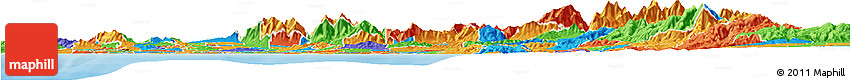 Political Horizon Map of ZIP Code 92870