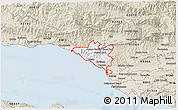 Classic Style 3D Map of ZIP code 93001