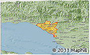 Savanna Style 3D Map of ZIP code 93001