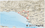 Shaded Relief 3D Map of ZIP code 93001