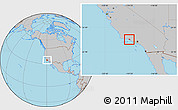 Gray Location Map of ZIP code 93001