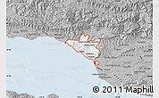 Gray Map of ZIP code 93001