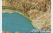 Satellite Map of ZIP code 93001