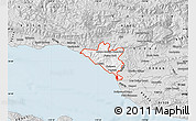 Silver Style Map of ZIP code 93001