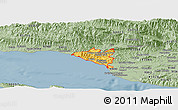 Savanna Style Panoramic Map of ZIP code 93001