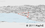 Silver Style Panoramic Map of ZIP code 93001