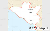 Classic Style Simple Map of ZIP code 93001