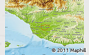 Physical Map of ZIP code 93010