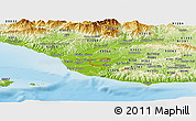 Physical Panoramic Map of ZIP code 93010