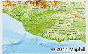 Physical 3D Map of ZIP code 93012