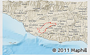 Shaded Relief 3D Map of ZIP code 93012