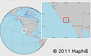 Gray Location Map of ZIP code 93012