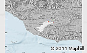 Gray Map of ZIP code 93012