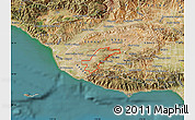 Satellite Map of ZIP code 93012