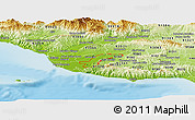 Physical Panoramic Map of ZIP code 93012