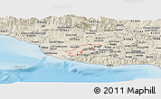 Shaded Relief Panoramic Map of ZIP code 93012