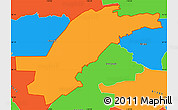Political Simple Map of ZIP code 93012