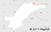 Silver Style Simple Map of ZIP code 93012