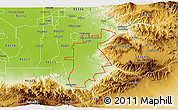 Physical 3D Map of ZIP code 93203