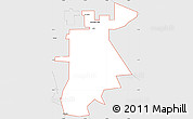 Silver Style Simple Map of ZIP code 93203