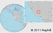 Gray Location Map of ZIP code 93247