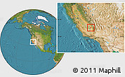 Satellite Location Map of ZIP code 93247