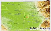 Physical 3D Map of ZIP code 93309