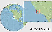 Savanna Style Location Map of ZIP code 93445